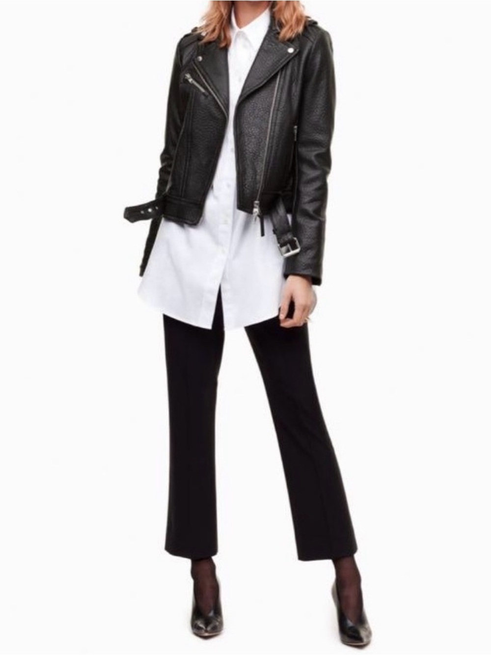 NWOT Mackage for Aritzia Classic Black Leather Jacket for Women - Picture 6 of 6